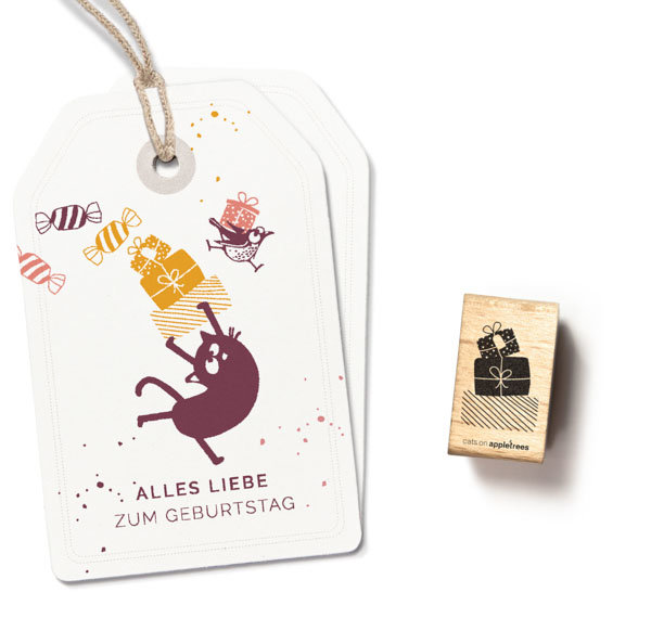 cats on appletrees - Stempel Geschenkeberg 2