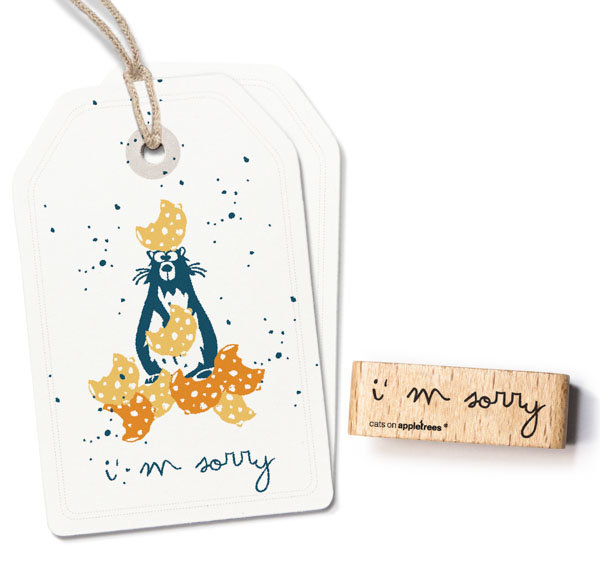 cats on appletrees - Stempel I'am sorry