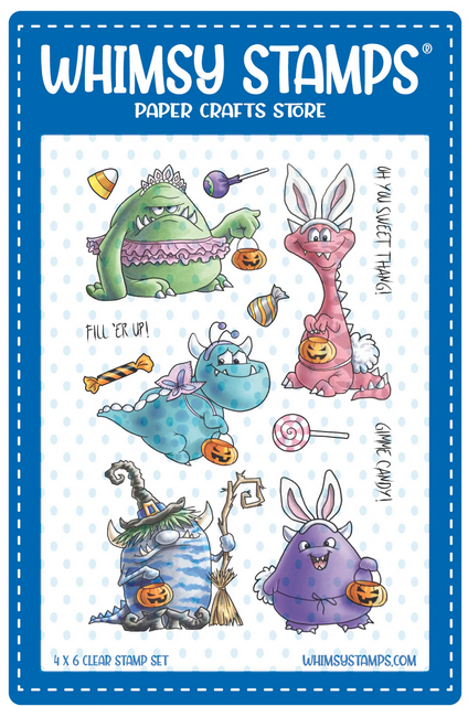 Whimsy Stamps - Monster Halloween Clear Stamps