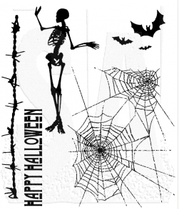 Tim Holtz Cling Mount Stamps: Trick or Treat 