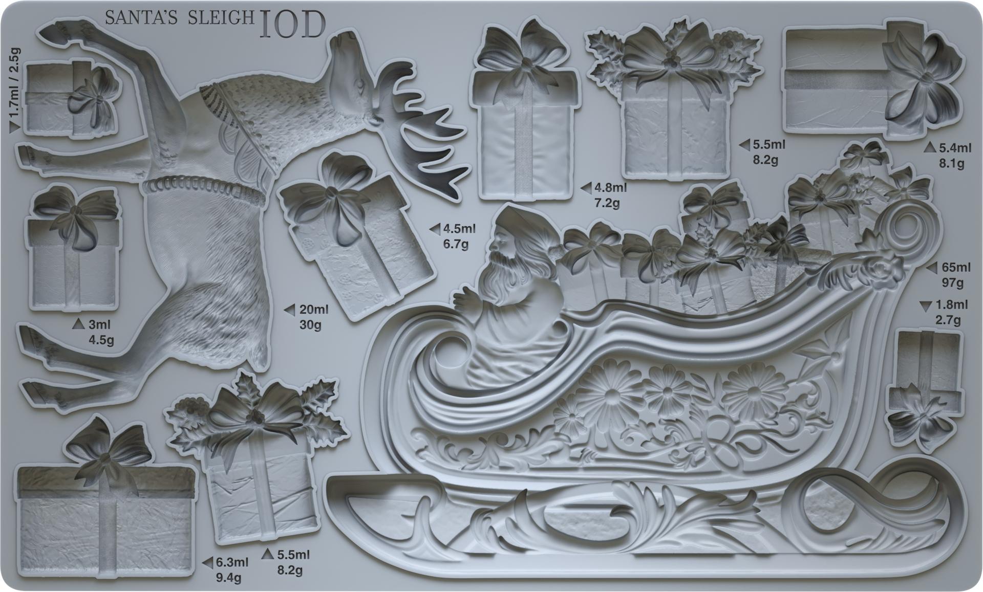 IOD Mould - Santa’s Sleigh