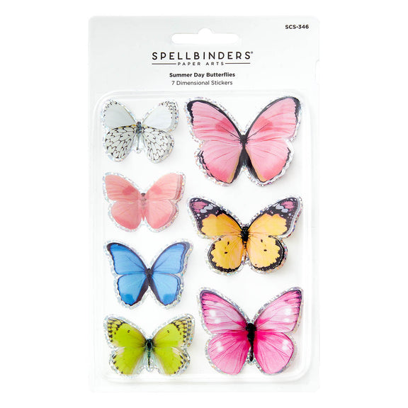 Spellbinders - Summer Day Butterflies Stickers from the Timeless Collection