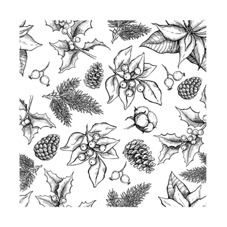 Crafty Individuals - Winter Repeating Background Unmounted Rubber Stamps