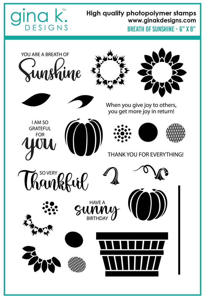 Gina K Designs - STAMPS- Breath of Sunshine