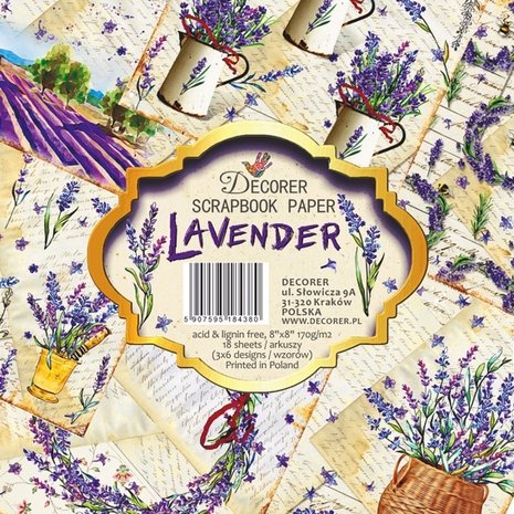 decorer-lavender-8x8-inch-paper-pack-decor-b40-438