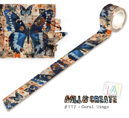 AALL and Create - Washi Tape 25mm 10m Coral Wings