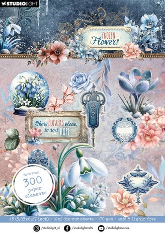 Studio Light - Frozen Flowers Die-cut Paper Pad Elements