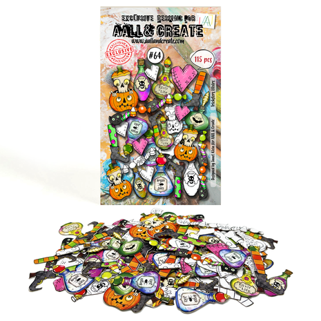 AALL & Create Ephemera Die-Cuts A6 Tricksters Elixirs