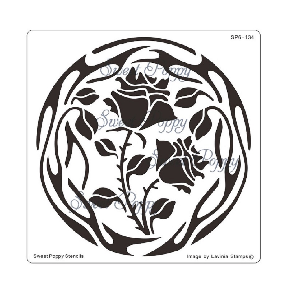 Sweet Poppy Stencils Symphony Backplate Stencil