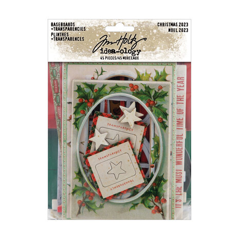 Idea-ology - Tim Holtz Baseboards + Transparencies / Christmas 2023 