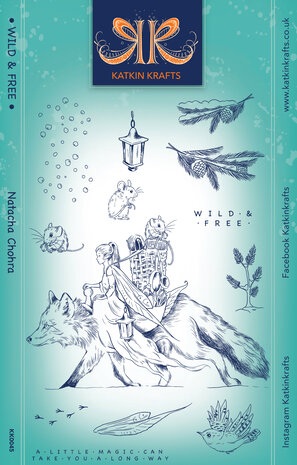 Katkin Krafts Wild & Free A5 Clear Stamp Set