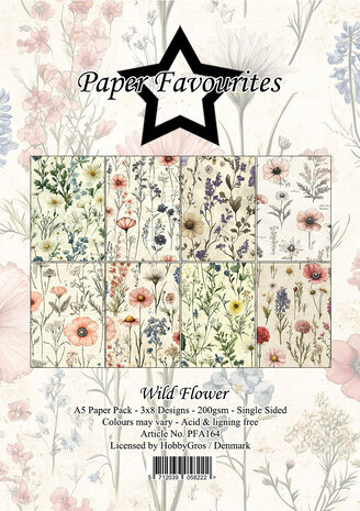 Paper Favourites - Wild Flower A5 Paper Pack