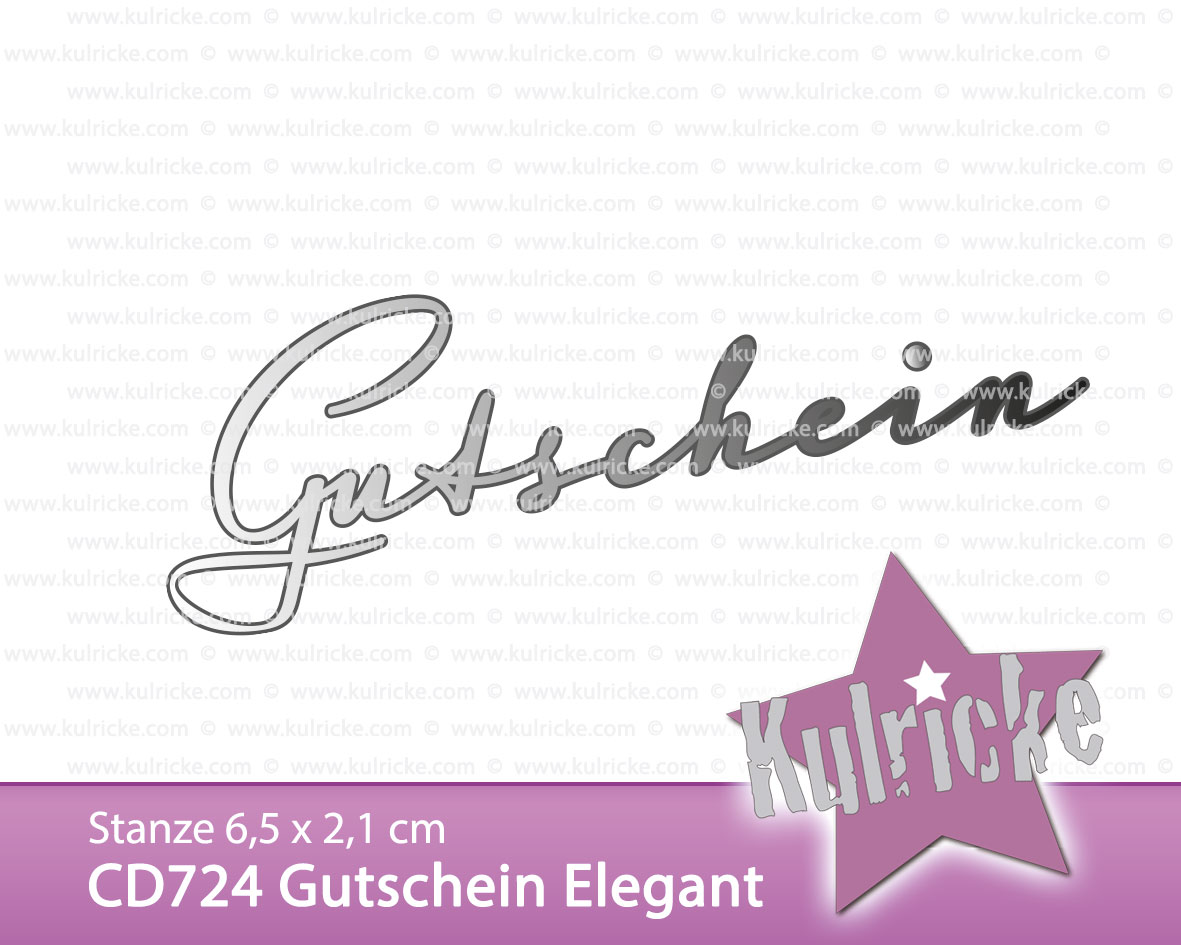 Kulricke Stanzschablone "Gutschein Elegant"