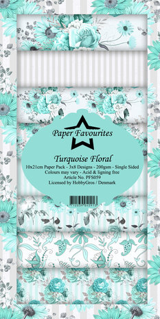 paper-favourites-turquoise-floral-slim-paper-pack