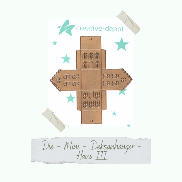 Creative Depot -  Die - Mini Dekoanhänger - Haus III 