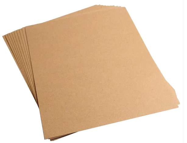 Mintopia - Pack 10 cartulinas Kraft Liner Natural 300 gr 12x12"