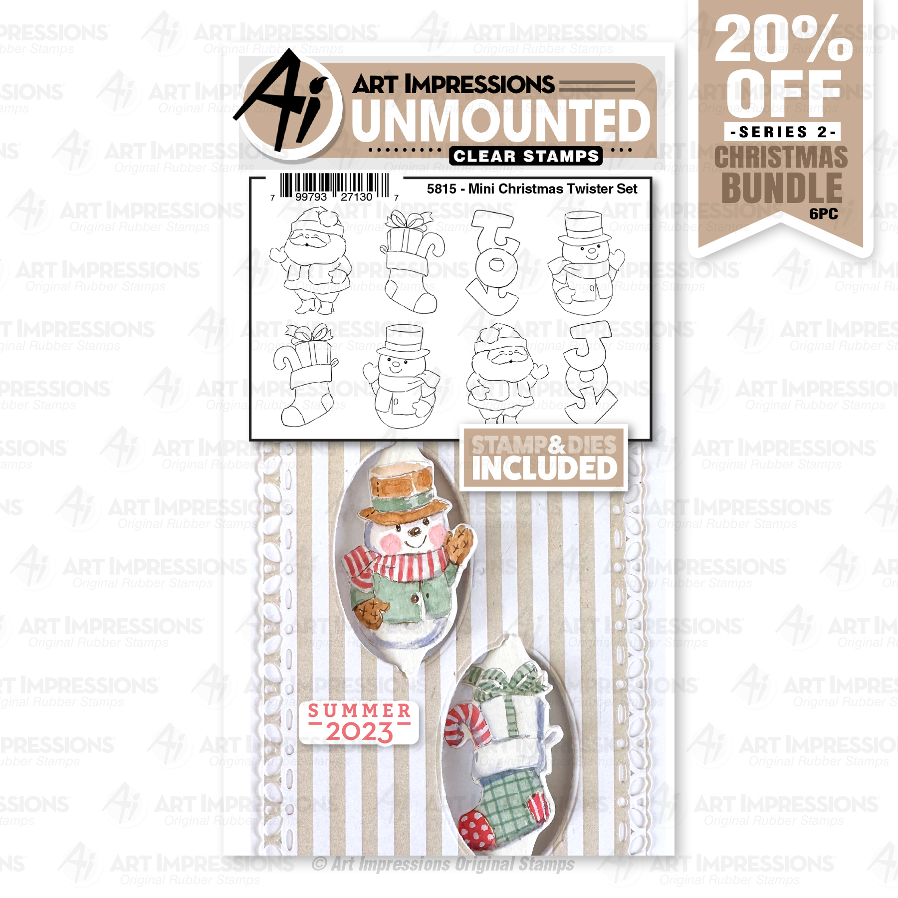 Art Impressions - Mini Christmas Twisters Set