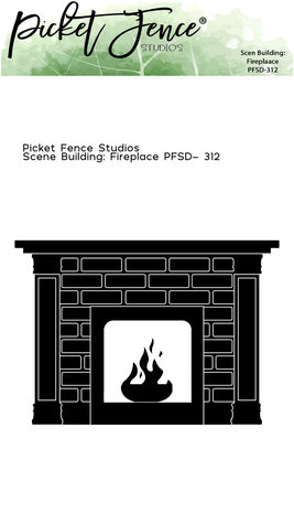 Picket Fence Studios - Scene Building: Fireplace 4x6 Inch Metal Dies