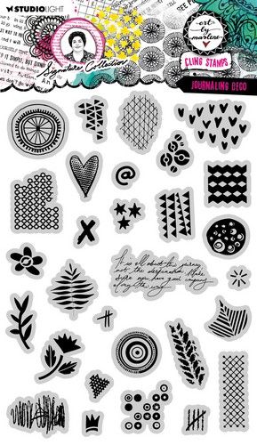 Studio Light Cling Stamp Journaling deco Signature Coll. nr.689