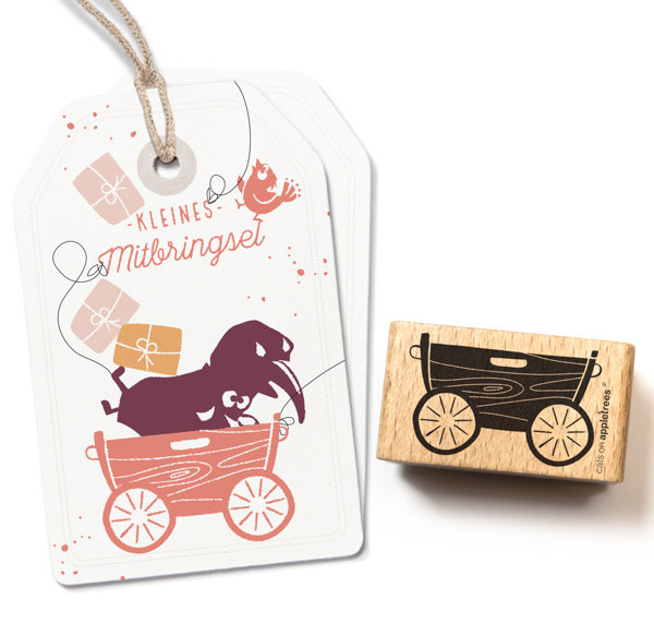 cats on appletrees - Stempel Bollerwagen