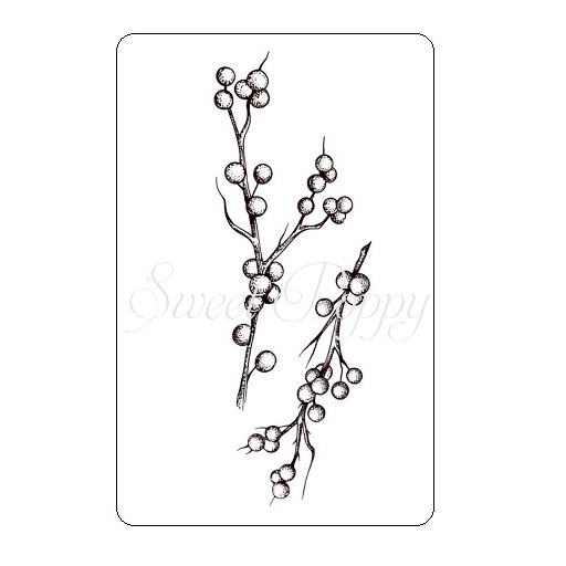Sweet Poppy Stencil: Twigs & Berries Stamp Set