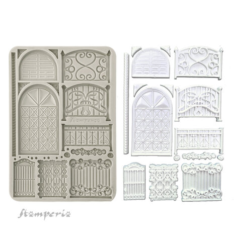 Stamperia - Fence and Door A5 Silicon Mould