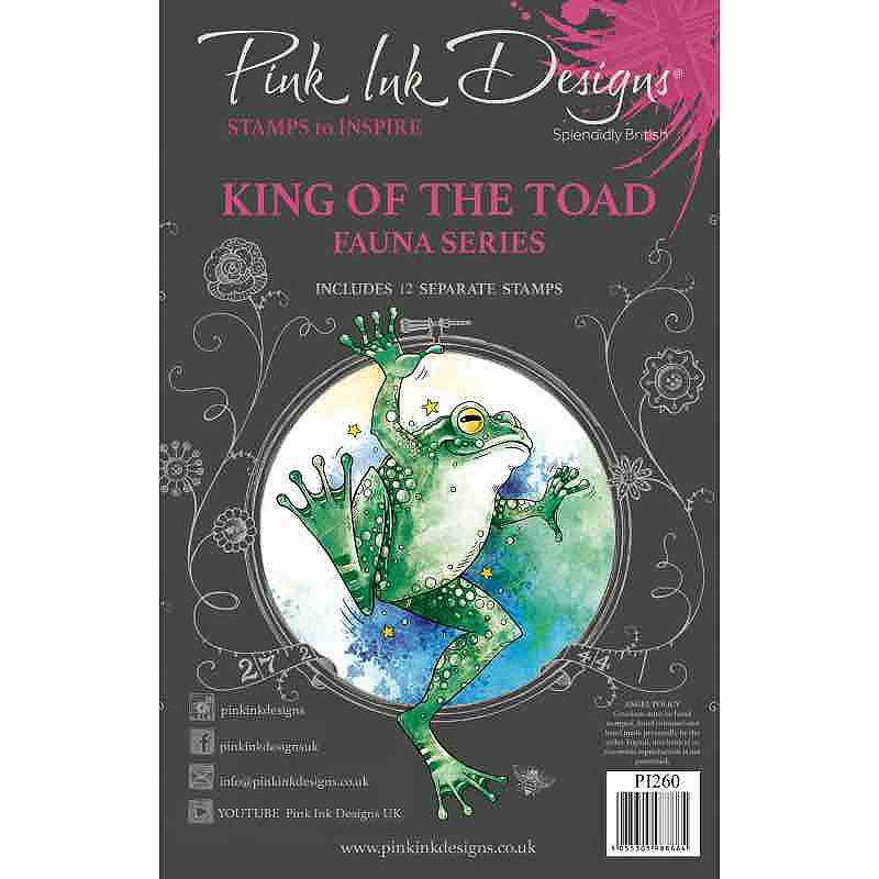 Pink Ink Designs King Of The Toad A5 Clear Stamps