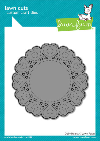 Lawn Fawn - Doily Hearts Lawn Cuts Dies