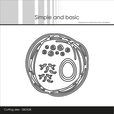 Simple and Basic die - Scribbles Round Dies