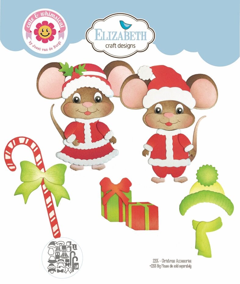 Elizabeth Craft  - Meet the Mice Dies Christmas Accessories 