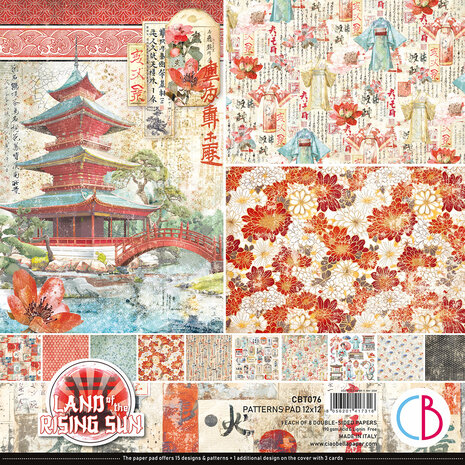 Ciao Bella - Land of the Rising Sun 12x12 Inch Patterns Pad (8pcs)