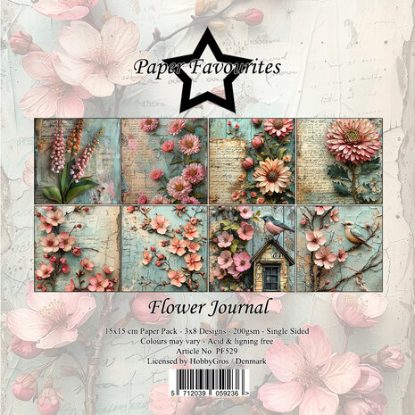 Paper Favourites - Flower Journal 6x6 Inch Paper Pad