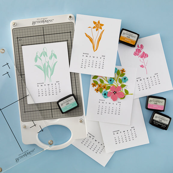 Spellbinders - Florals Through The Year Calendar Class Kit