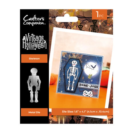 Crafters Companion - Vintage Halloween Metal Die Skeleton