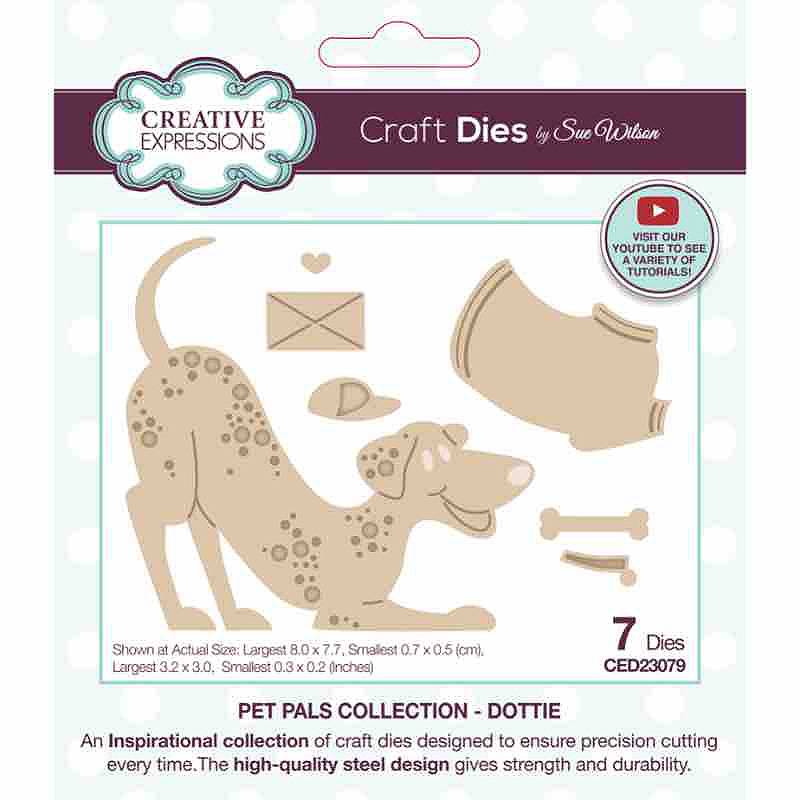 Creative Expressions Sue Wilson Pet Pals Dottie Craft Die