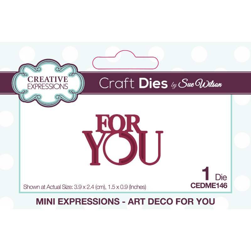 Creative Expressions Sue Wilson Mini Expressions Art Deco For You Craft Die