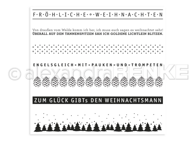 Alexandra Renke - Clear Stamp 'Winterstreifen'