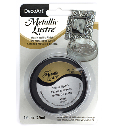 DecoArt - Metallic Lustre, Silver Spark