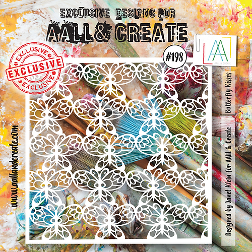 AALL & Create - Stencil 6x6 Inch Butterfly Kisses