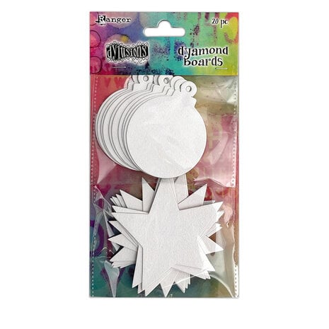 Ranger - Dyan Reaveley Dylusions Dyamond Boards - Baubles & Stars, Small (20pcs) 