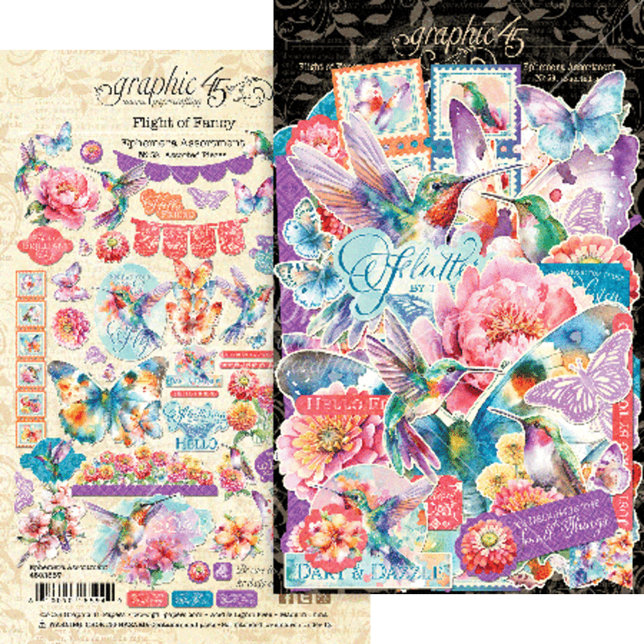 Graphic 45 - Flight of Fancy Ephemera Assortment