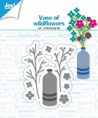 Joy! Crafts Stansmal - Vase mit wilden Blumen