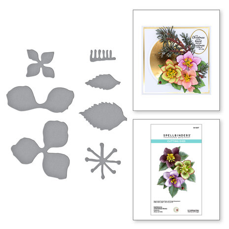 spellbinders-helleborus-christmas-rose-etched-dies