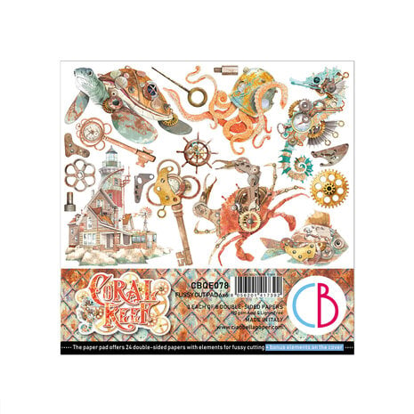 Ciao Bella - Coral Reef 6x6 Inch Fussy Cut Pad (24pcs)