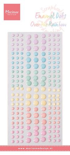 Marianne D Decorations Enamel dots - Over the rainbow