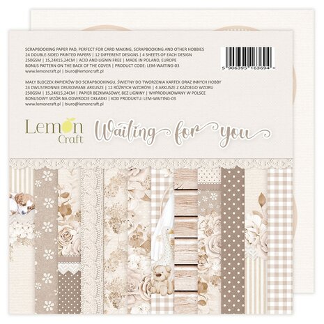 Lemon Craft - Waiting for You 6x6 Inch Paper Pad