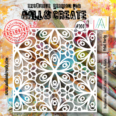 AALL & Create - Stencil 6x6 Inch Petal Party