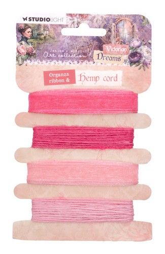 Studio Light Ribbon Organza & hemp - pinks Vict. Dreams nr.06