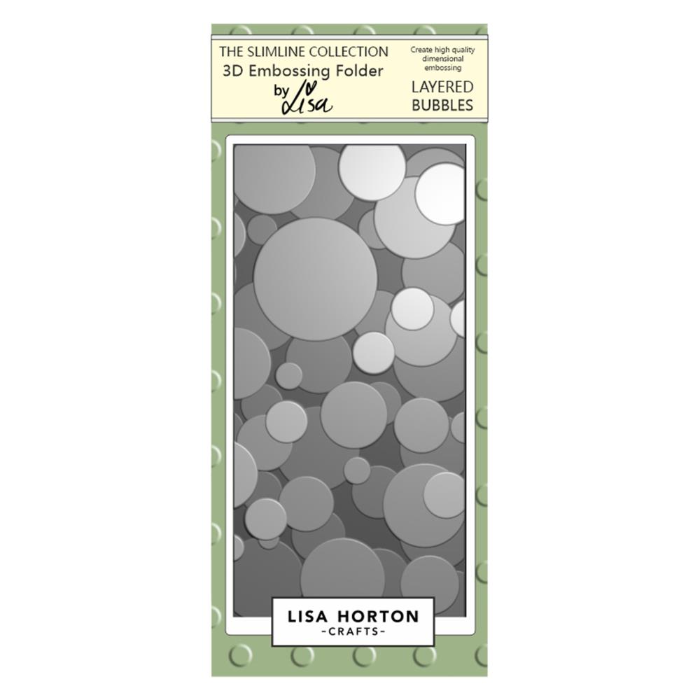 Lisa Horton Crafts Embossing Folder -  Layered Bubbles 