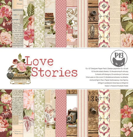 Piatek13 - Love Stories 12x12 Inch Paper Pad